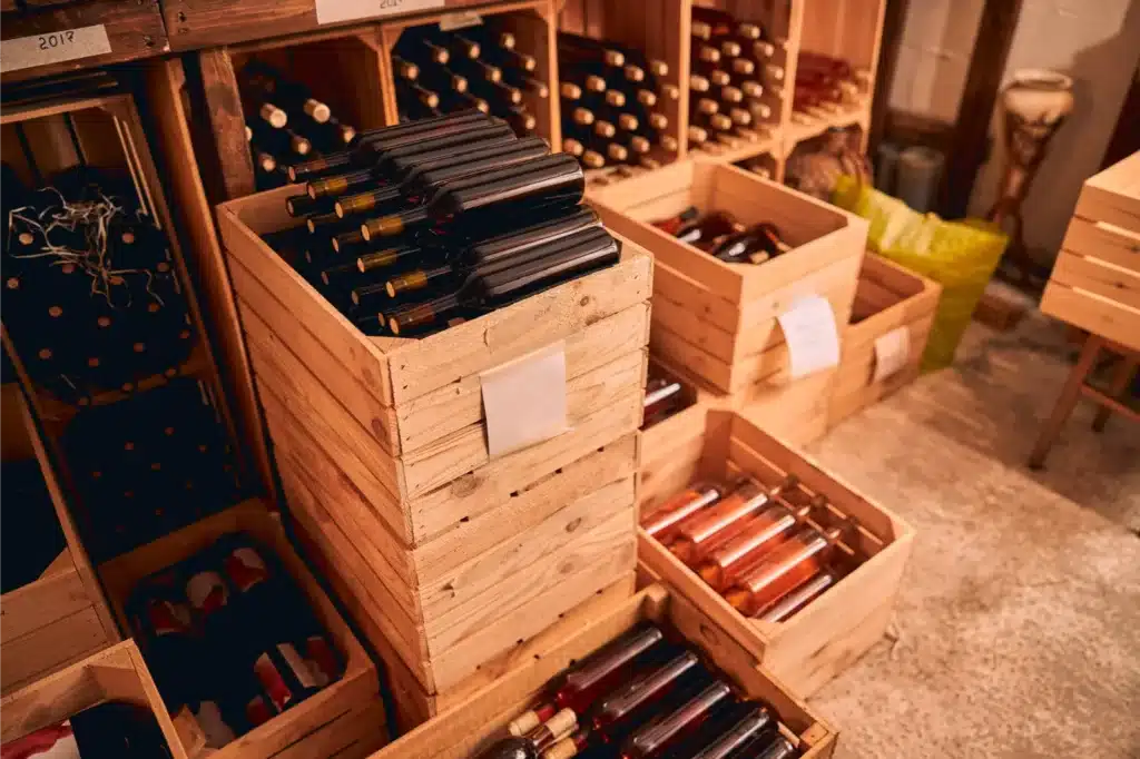 wine moving process and packing