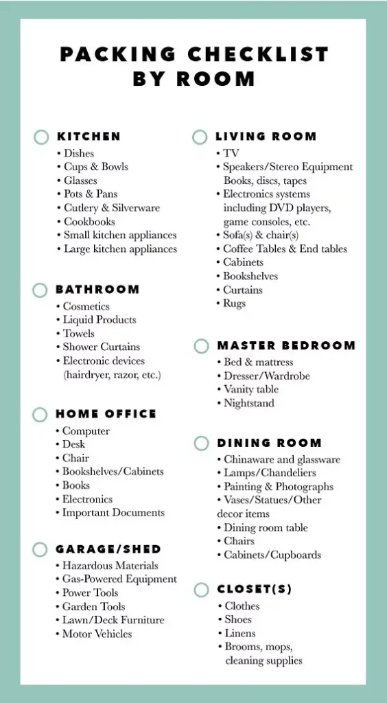 What is A Moving Checklist