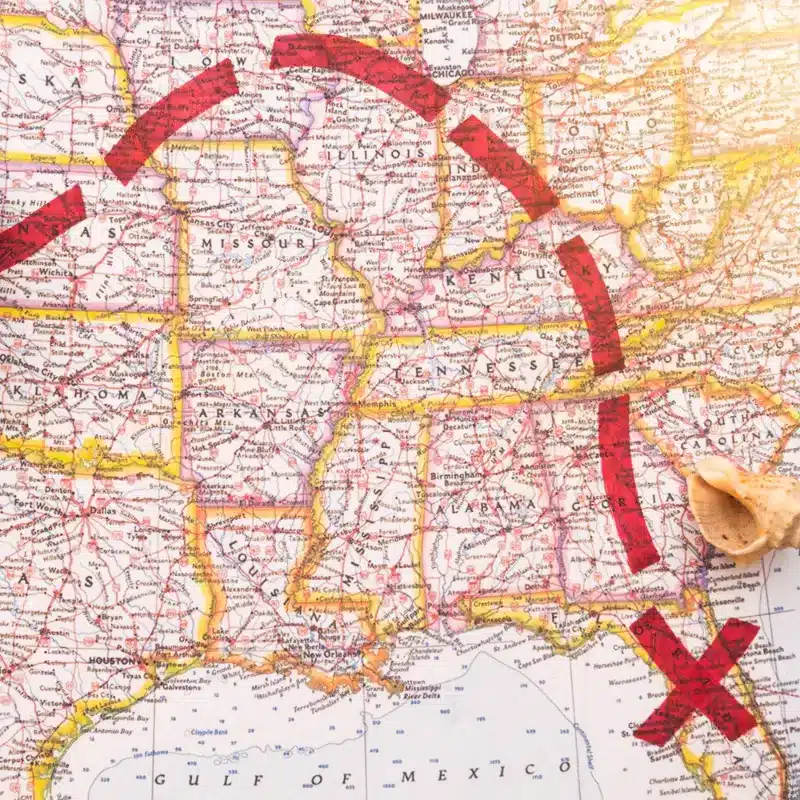 map of an interstate move