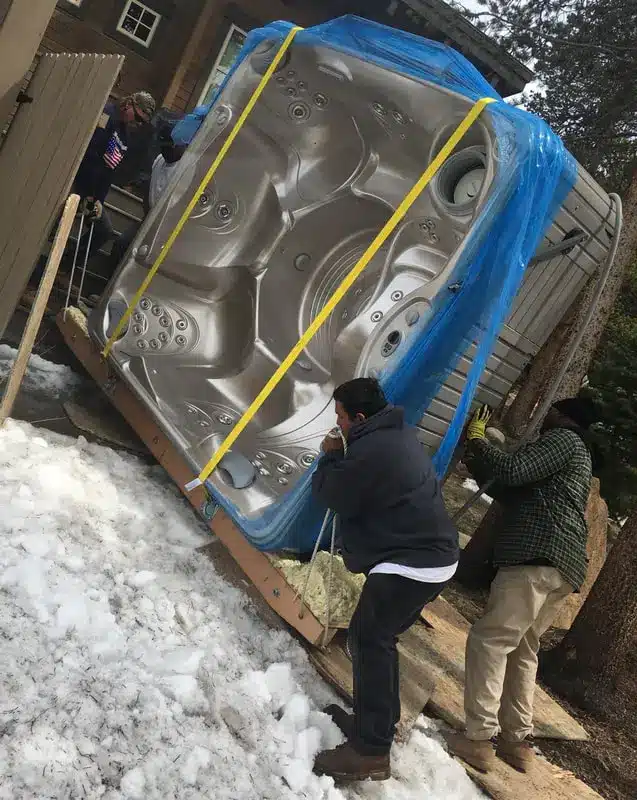 spa and hot tub moving